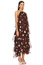 view 2 of 3 Gila Dress in Dots Brown