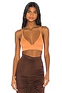 view 1 of 4 Willa V Knit Bra in Orange