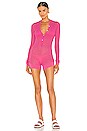 view 1 of 4 Helen Romper in Pink