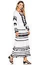 view 1 of 4 Malka Maxi Dress in White & Black