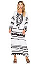 view 2 of 4 Malka Maxi Dress in White & Black