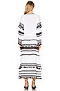 view 3 of 4 Malka Maxi Dress in White & Black