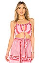 view 1 of 4 TOP CROPPED DE PLAGE MALENA in Pink