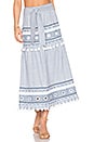 view 1 of 5 Ataliya Maxi Skirt in Blue & White