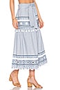 view 2 of 5 Ataliya Maxi Skirt in Blue & White