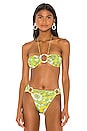 view 1 of 4 Erica Bikini Top in Green Flower