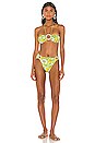 view 4 of 4 BAS DE MAILLOT DE BAIN ERICA in Green Flower