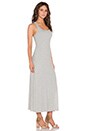 view 2 of 3 Tank Maxi Dress With Front Slit in Silver