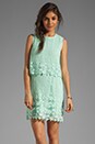view 1 of 6 Aceline Daisy Lace Dress in Mint