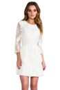 view 1 of 6 Robe Valentina brodée style victorien in White