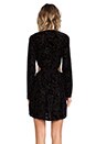view 4 of 6 Barbarella Stretch Velvet Dress in Black