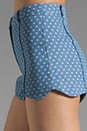 view 5 of 7 Anouk Denim Star Short in Light Blue