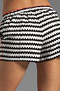 view 6 of 7 Cadhia Tribal Faille Short - Black/White in Black & White