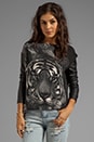 view 1 of 4 Greyer Tame Tiger Sweater in Black & Natural