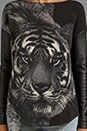 view 4 of 4 Greyer Tame Tiger Sweater in Black & Natural