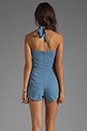 view 4 of 6 Aussie Denim Star Romper in Light Blue