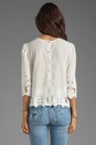 view 2 of 4 Deidra Sunflower Lace Top in Frost