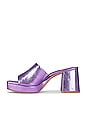 view 5 of 5 Marsha Sandal in Electric Violet Crackled Stella