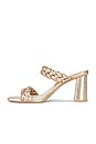 view 5 of 5 Paily Sandal in Dark Gold Crackled Stella