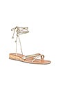view 2 of 5 SANDALIA PRAX in Light Gold Leather