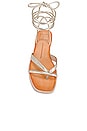 view 4 of 5 SANDALIA PRAX in Light Gold Leather