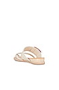 view 3 of 5 Perris Sandal in Ivory Embossed Leather
