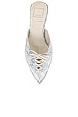 view 4 of 5 X For Love & Lemons Camille Mule in Baby Blue & Ivory