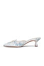 view 5 of 5 X For Love & Lemons Camille Mule in Baby Blue & Ivory
