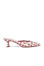 view 1 of 5 X For Love & Lemons Lilou Mule in Pink Chalk Gingham