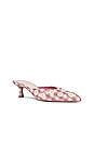 view 2 of 5 X For Love & Lemons Lilou Mule in Pink Chalk Gingham