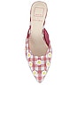 view 4 of 5 X For Love & Lemons Lilou Mule in Pink Chalk Gingham