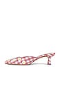 view 5 of 5 X For Love & Lemons Lilou Mule in Pink Chalk Gingham