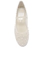 view 4 of 5 Cadel Pearl Flat in Ivory Mesh