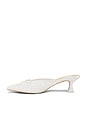 view 5 of 5 Claytn Pearl Heel in True White Satin