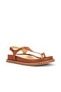 view 2 of 5 Steffan Sandal in Brown in Saddle