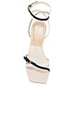 view 4 of 5 Bamby Sandal in White & Black