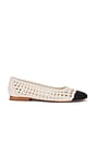 view 1 of 5 Catia Flat in Bone & Black Woven Stella