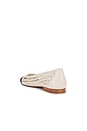 view 3 of 5 Catia Flat in Bone & Black Woven Stella