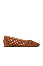 view 1 of 5 Catia Flat in Saddle Woven Stella