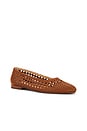 view 2 of 5 Catia Flat in Saddle Woven Stella