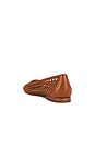 view 3 of 5 Catia Flat in Saddle Woven Stella