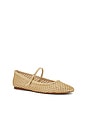 view 2 of 5 Reyes Flat in Light Natural Woven Raffia