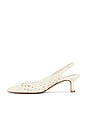 view 5 of 5 Olympa Sling Back in White