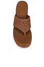 view 4 of 5 Ripple Sandal in Mid Brown