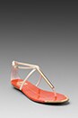 view 1 of 5 Archer Sandal in Bone/Orange in Bone & Orange