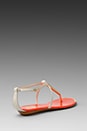 view 4 of 5 Archer Sandal in Bone/Orange in Bone & Orange