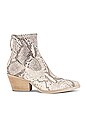 view 1 of 5 BOTTINES SHANTA in White & Black Snake Print