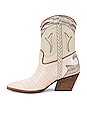 view 5 of 5 LORAL 부츠 in Ivory Croco