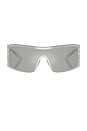 view 1 of 3 Shield Sunglasses in Silver