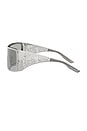 view 3 of 3 Shield Sunglasses in Silver